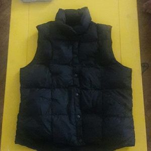 Black puffer LAND'S END vest